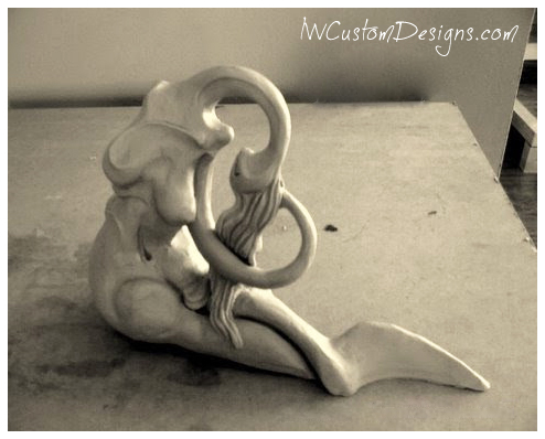 art nouveau inspire sculpture