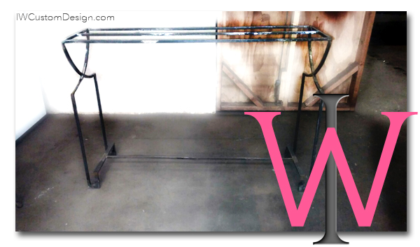 Contemporary wrought iron table